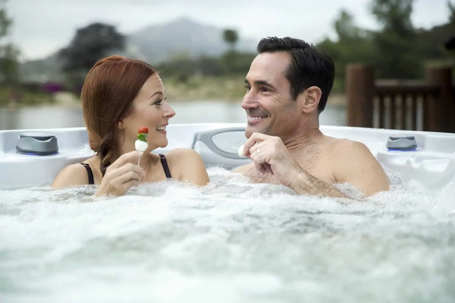 Home - Sunspa - Hot Tubs, Swim Spas &Amp; Service In Calgary Couple Enjoying Their Time In A Sundance Spa
