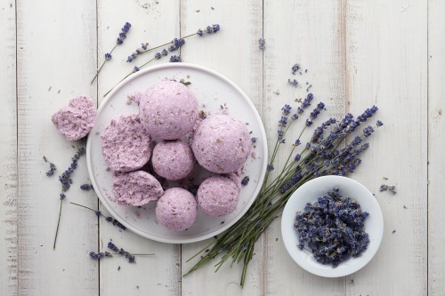 hot tub accessories in the form of bath-bomb aromatherapy products